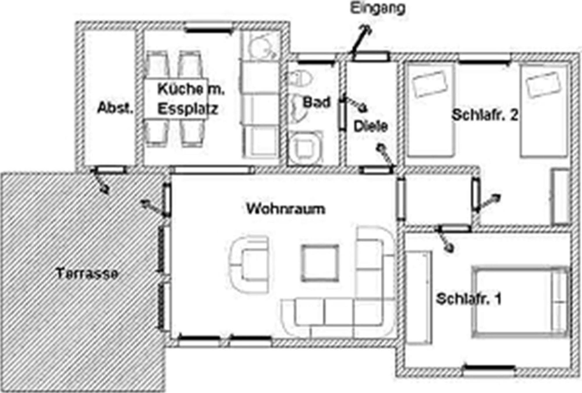 Bungalow M 07 In Burhave Buitenkant foto